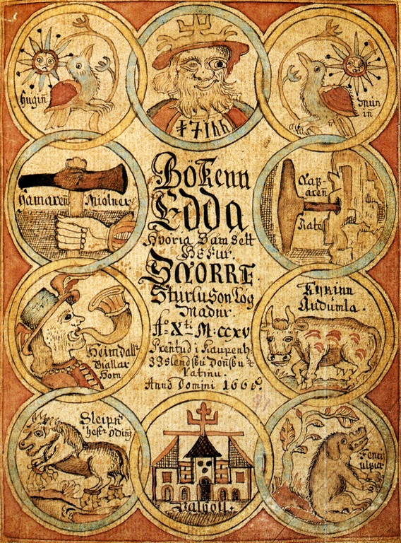 Couverture de l'Edda de Snorri, Ólafur Brynjúlfsson