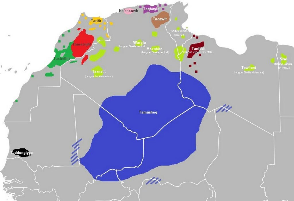 Toutes les langues berbères, dont le Tamasheq, la langue des Touaregs