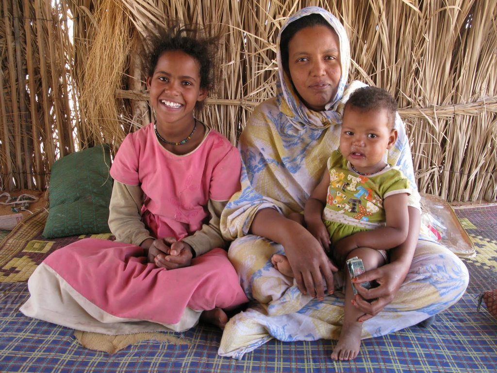 Peuple mauritanien : une famille de Chinguetti